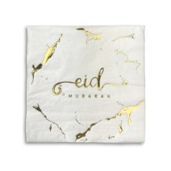 Eid Mubarak Serviettes marbre 20 pcs